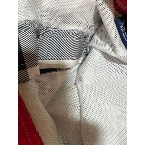 Maryland Terps Swim Shorts Mens Small White Drawstrings Plaid Trunks Men. - Picture 4 of 10